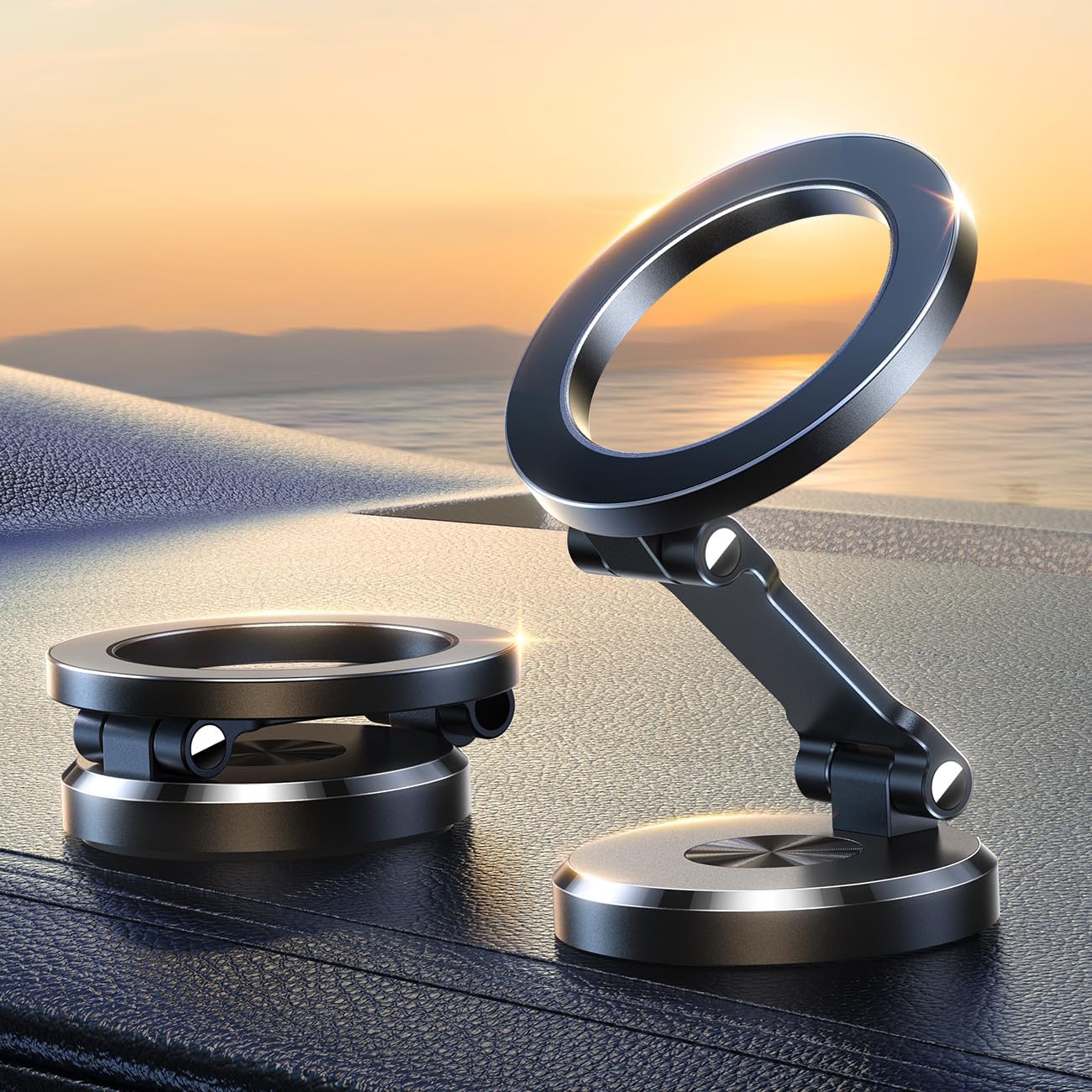 Mosrugs | 360° Foldable Magnetic Car Phone Holder – Adjustable & Secure Mount for All Smartphones