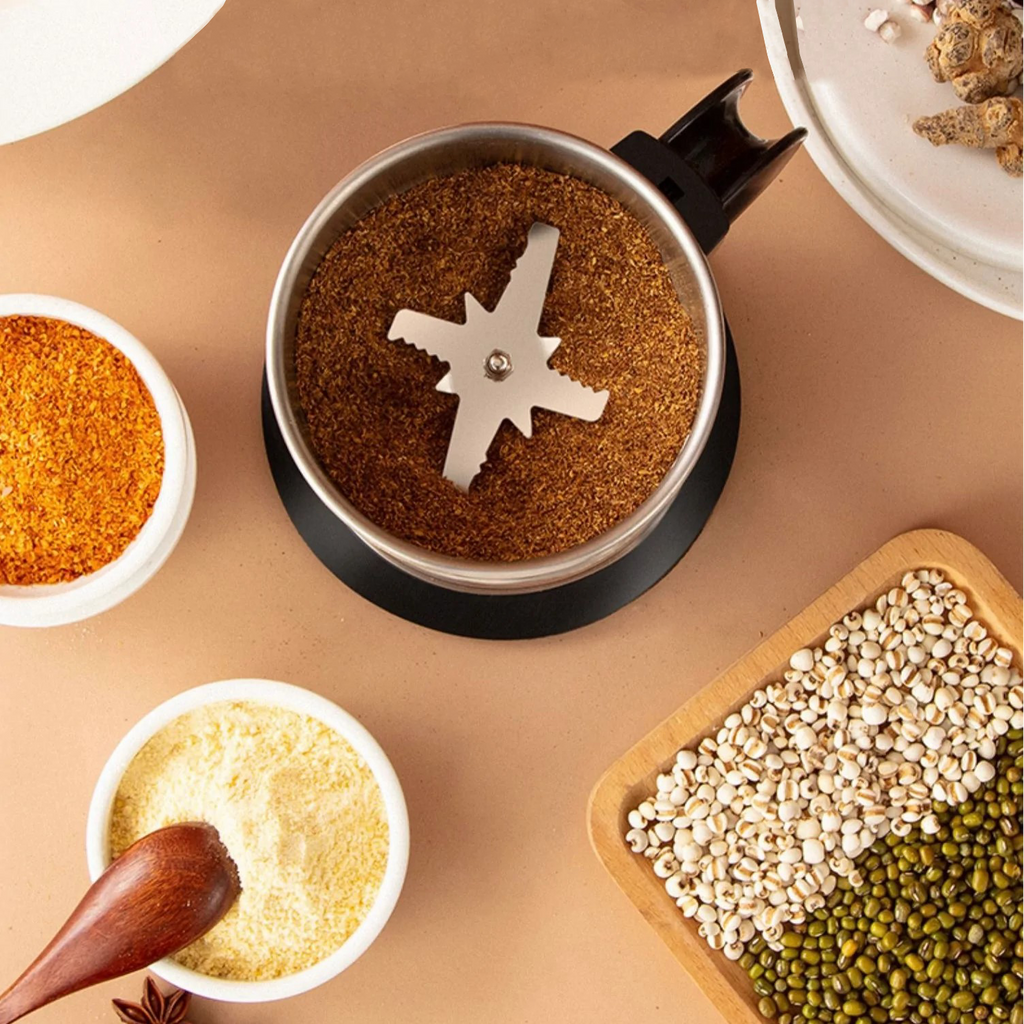Mosrugs | GrindMaster Portable Electric Spice & Coffee Grinder – Multifunctional Stainless Steel Kitchen Mill