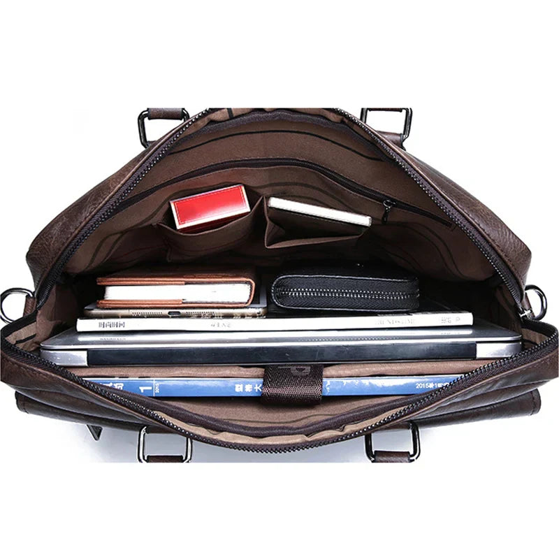 Mosrugs | Benedicto – Stylish Genuine Leather Shoulder Bag for Men | Classic Crossbody Satchel for Daily Use