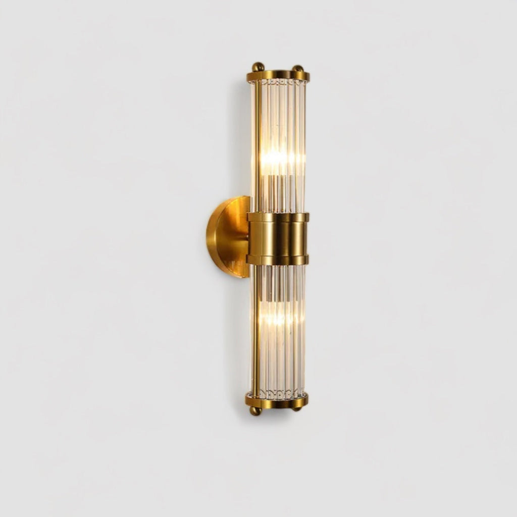 Mosrugs | BrilluxGlow – Stylish Crystal and Brass Wall Light