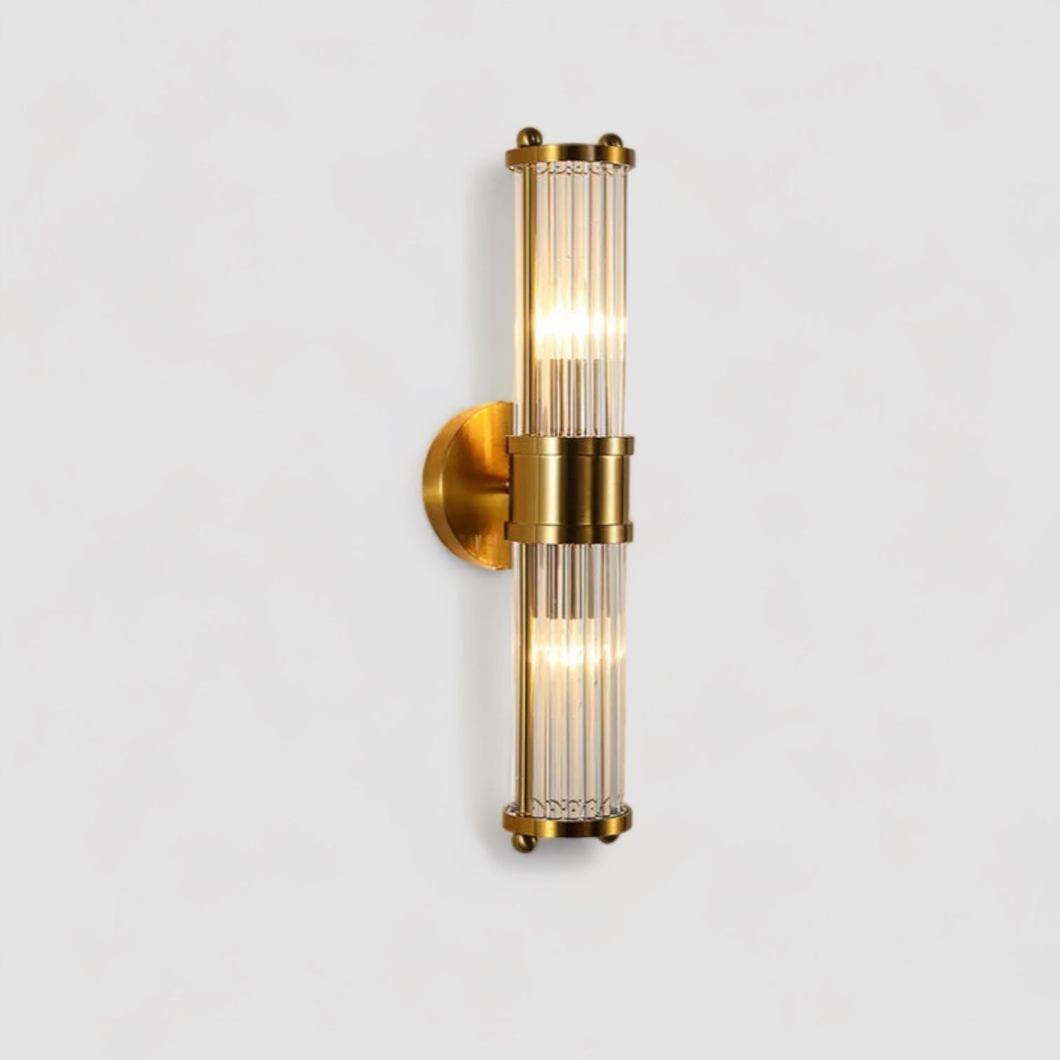 Mosrugs | BrilluxGlow – Stylish Crystal and Brass Wall Light