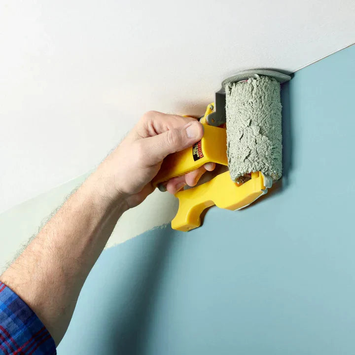Mosrugs | Innovative Corner and Edge Paint Roller with Precision Guide for Effortless Painting – Ergonomic Handle for Professional Finish