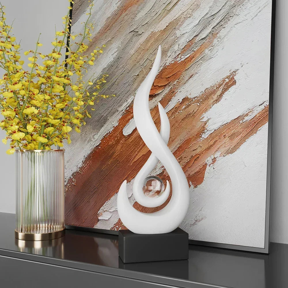 Mosrugs | Serenity Abstract Sculpture – Modern Artistic Home Decor Accent Piece