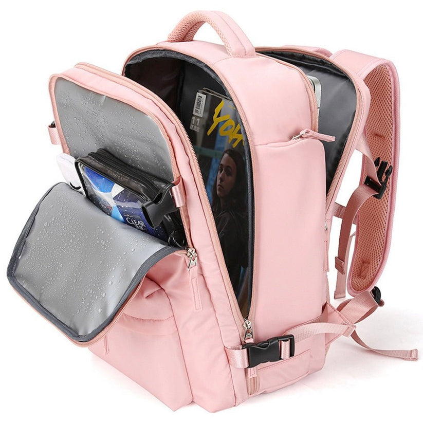 Mosrugs | TrekVault Waterproof Backpack: 25L Anti-Theft Design with Laptop Compartment