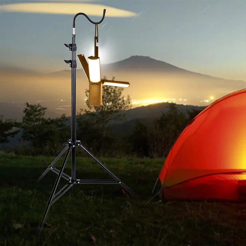 Mosrugs | All-in-One Camping Lamp | Rechargeable Outdoor Light with Adjustable Brightness & Long Battery Life