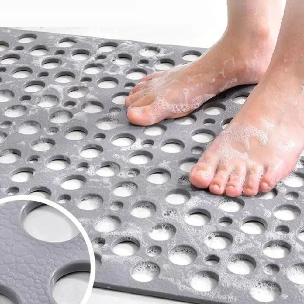Mosrugs | AquaGuard | Non-Slip Shower Mat with Anti-Skid Grip & Quick Drainage