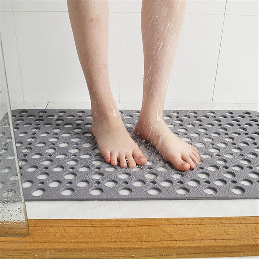 Mosrugs | AquaGuard | Non-Slip Shower Mat with Anti-Skid Grip & Quick Drainage