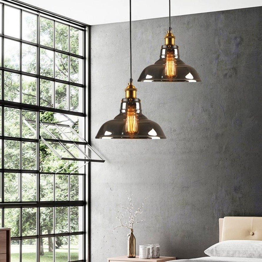 Mosrugs | GlassHaven – Elegant Industrial Pendant Lamp