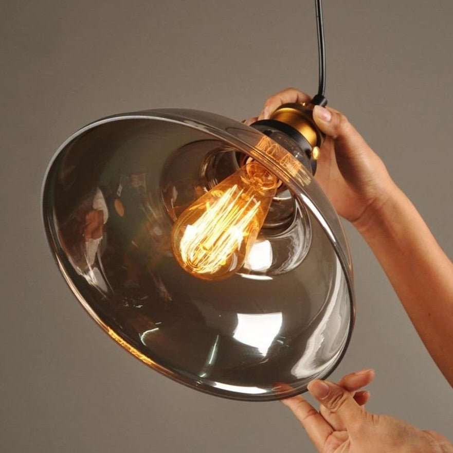 Mosrugs | GlassHaven – Elegant Industrial Pendant Lamp