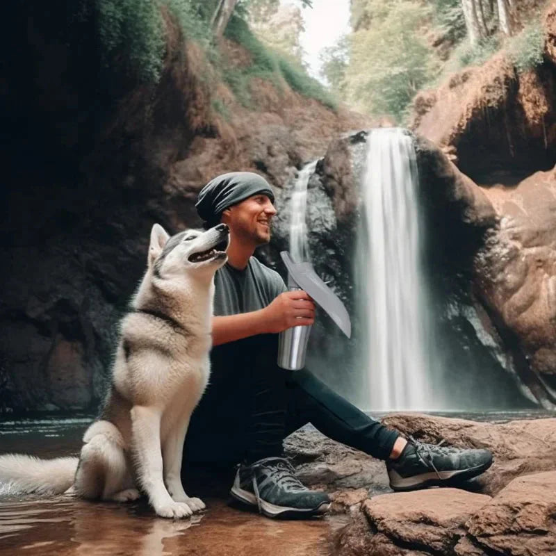 Mosrugs | Insulated Dog Water Bottle | Stainless Steel, Leak-Proof & Perfect for Travel and Outdoor Adventures