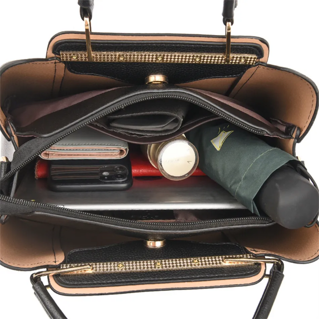 Mosrugs | Vivian Luxury Shoulder Bag – Elegant PU Leather Handbag with Crossbody Strap