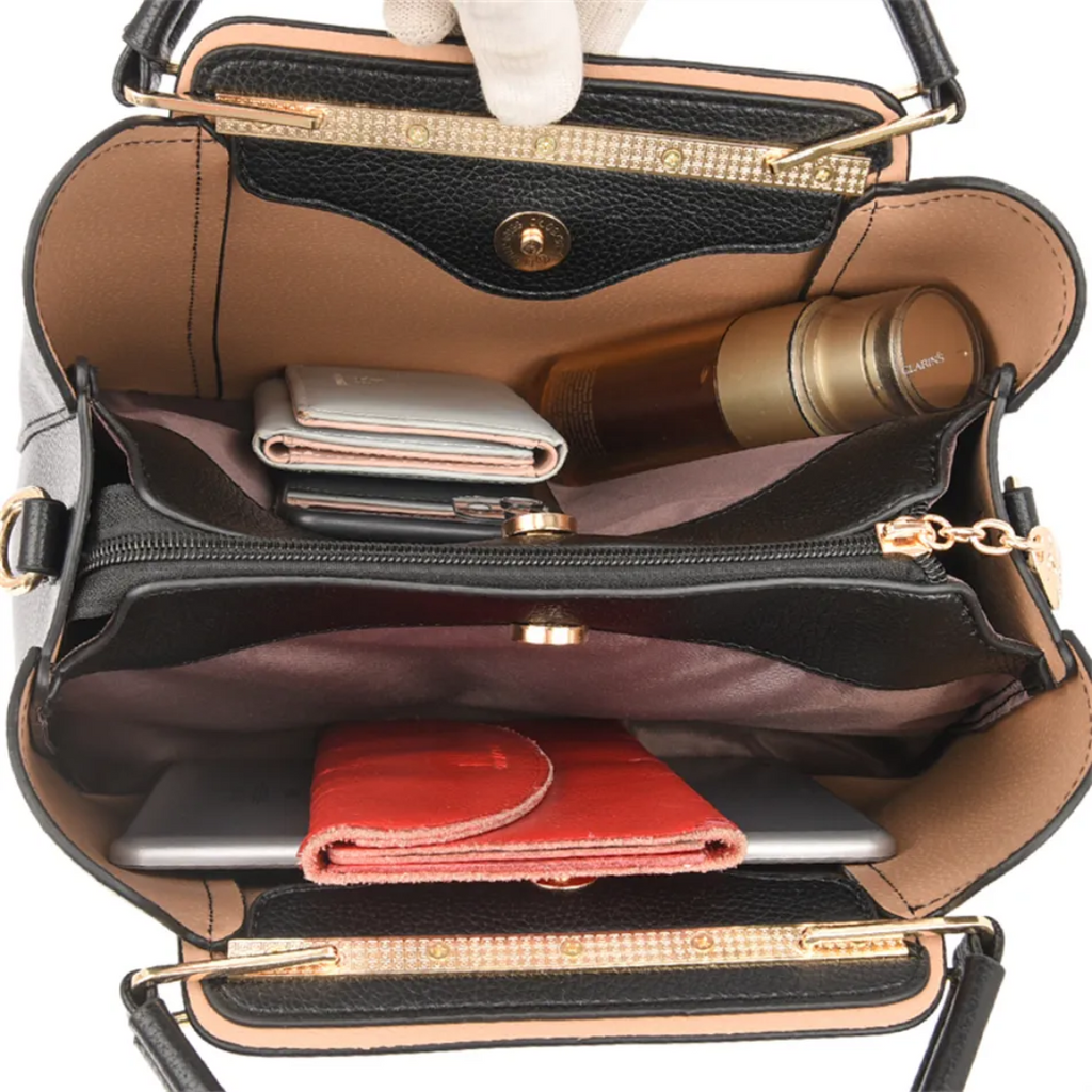 Mosrugs | Vivian Luxury Shoulder Bag – Elegant PU Leather Handbag with Crossbody Strap