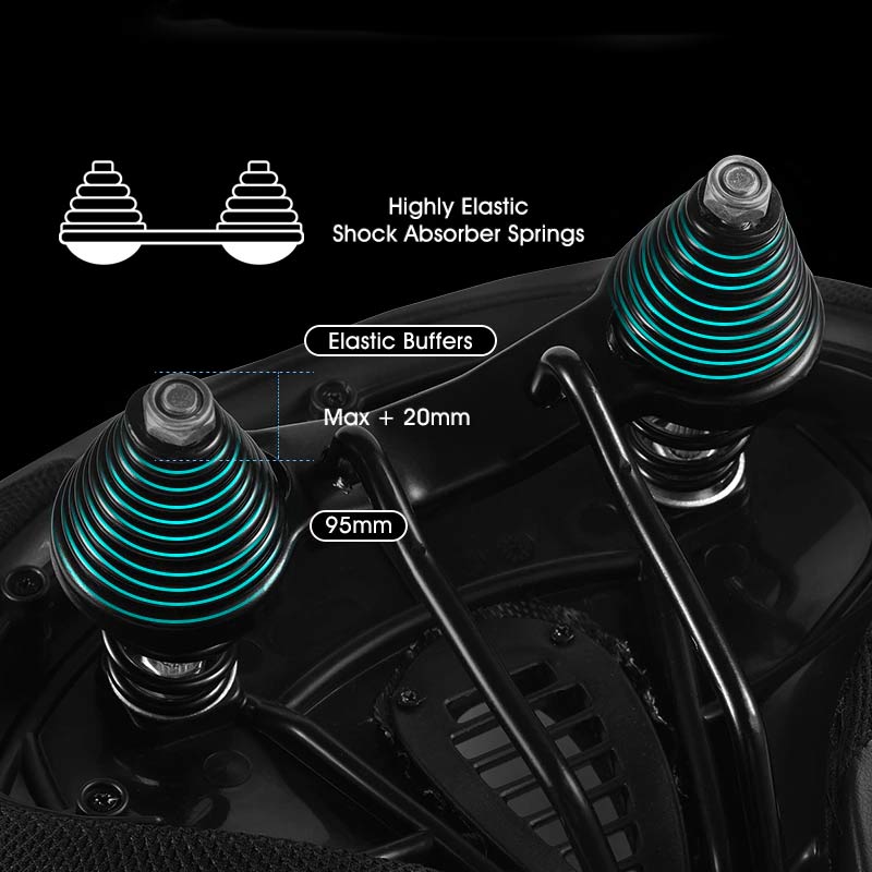 Mosrugs | RideEase - Extra Wide & Breathable Comfortable Bike Saddle, Ergonomic Bicycle Seat