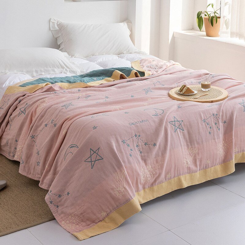 Mosrugs | Premium Cotton Blanket with Elegant Design – Soft, Luxurious & Versatile Throw