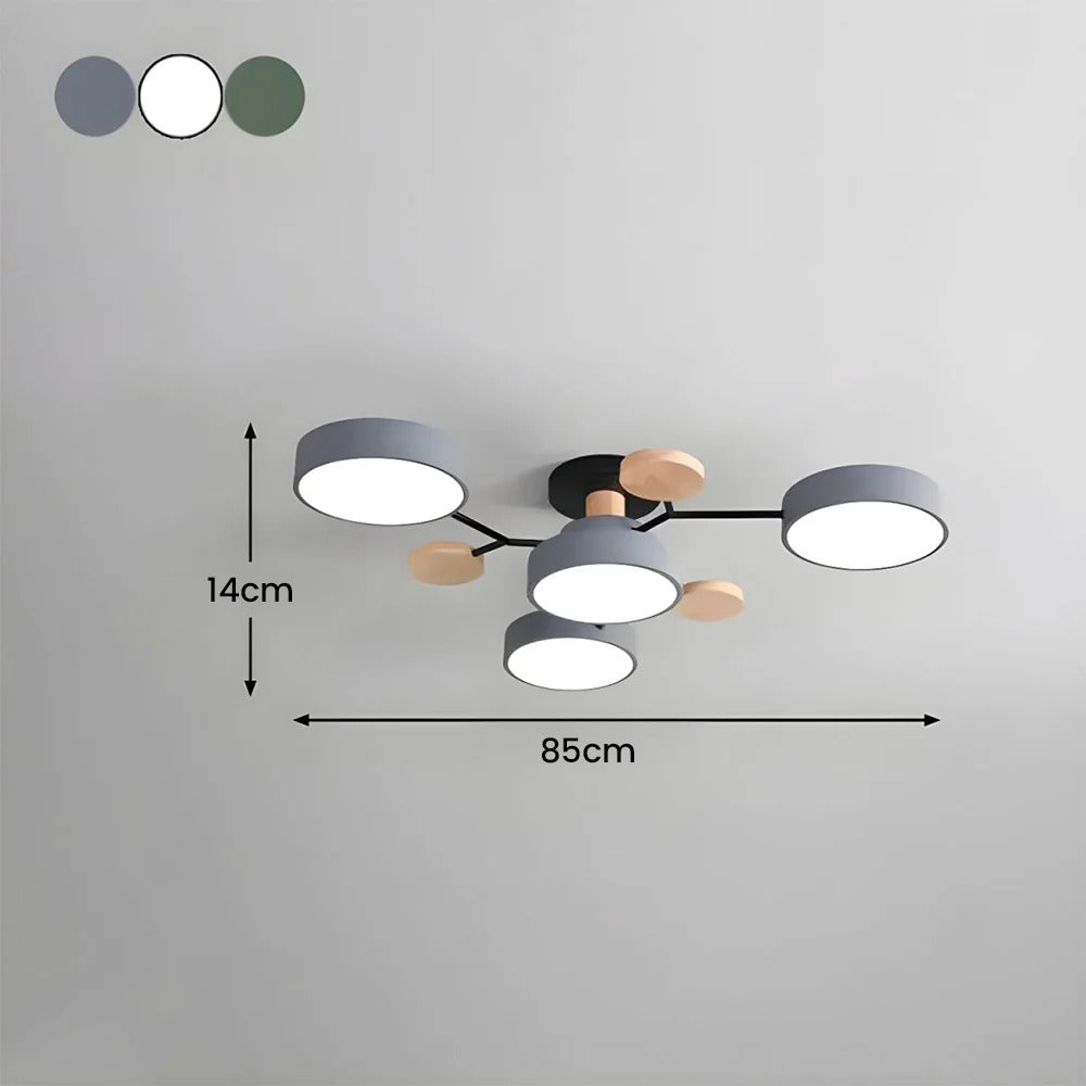 Mosrugs | Contemporary Round Iron LED Chandelier | Energy-Efficient. Stylish Lighting for Living Rooms. Dining Areas & Entryways