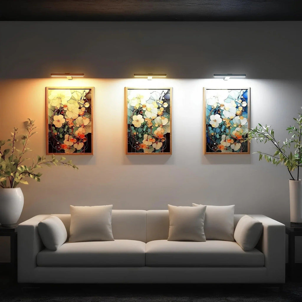 Mosrugs | ArtGlow Wireless LED Picture Light – Rechargeable Wall Lamp with Remote & Adjustable Dimming