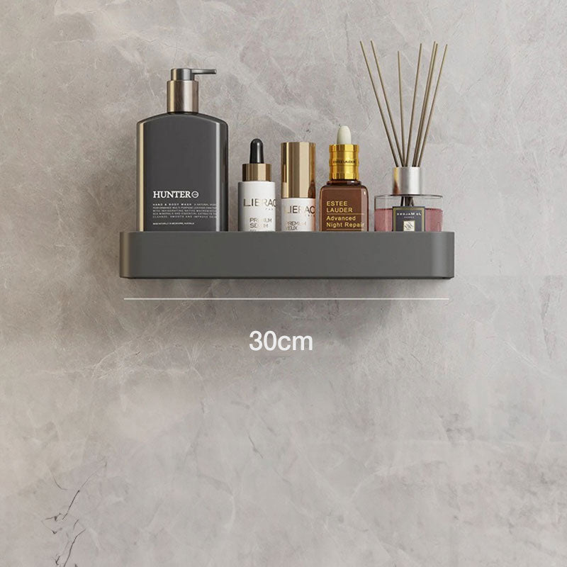 Mosrugs | Modern Grey Bathroom Shelf – Stylish Wall-Mounted Storage with Optional Towel Rail