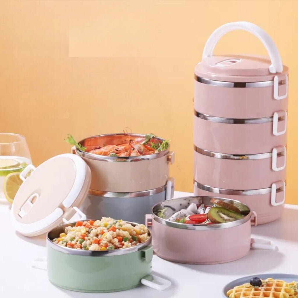 Mosrugs | Heat Insulated Lunch Box | Keeps Food Hot for 6 Hours, Leak-Proof & Ideal for Work, School, and Picnics