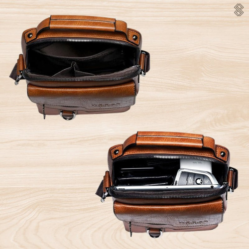 Mosrugs | Luxury PU Leather Shoulder Bag – Stylish & Durable Crossbody for Men and Women