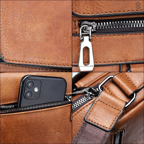 Mosrugs | Luxury PU Leather Shoulder Bag – Stylish & Durable Crossbody for Men and Women