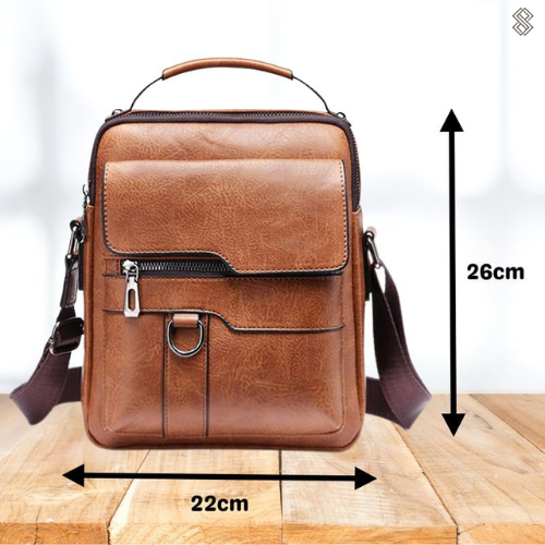 Mosrugs | Luxury PU Leather Shoulder Bag – Stylish & Durable Crossbody for Men and Women