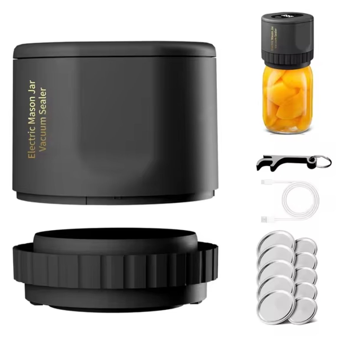 Mosrugs | Electric Mason Jar Vacuum Sealer Kit