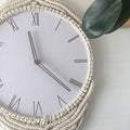 Mosrugs | BohèmeTick - Chic Macrame Clock