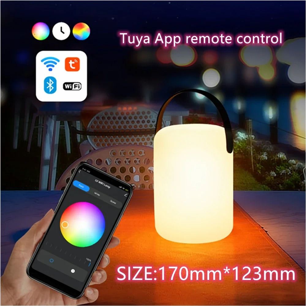 Mosrugs | LuminaFusion Lamp – Portable Waterproof Cordless Table Lamp with Remote Control