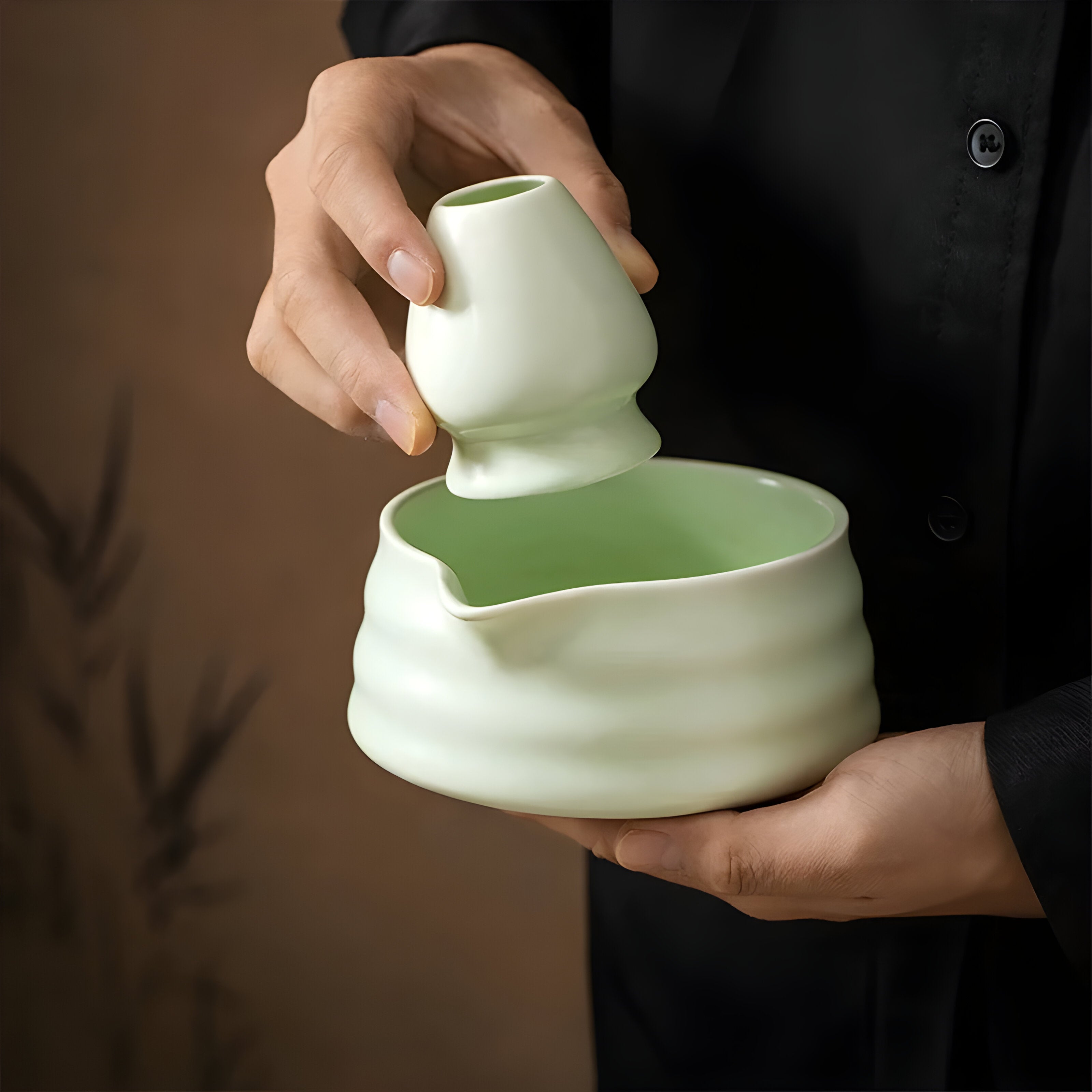 Mosrugs | Matcha Ceramic Set – Traditional Japanese Tea Set for Relaxing & Mindful Moments
