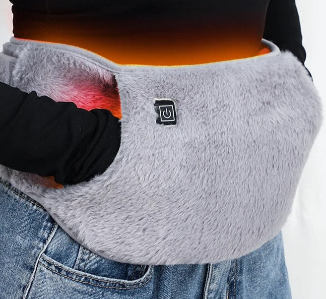 Mosrugs | USB Rechargeable Hand & Waist Warmer | Soft Velvet, 3 Heat Settings & Portable for Home, Office & Outdoor Use