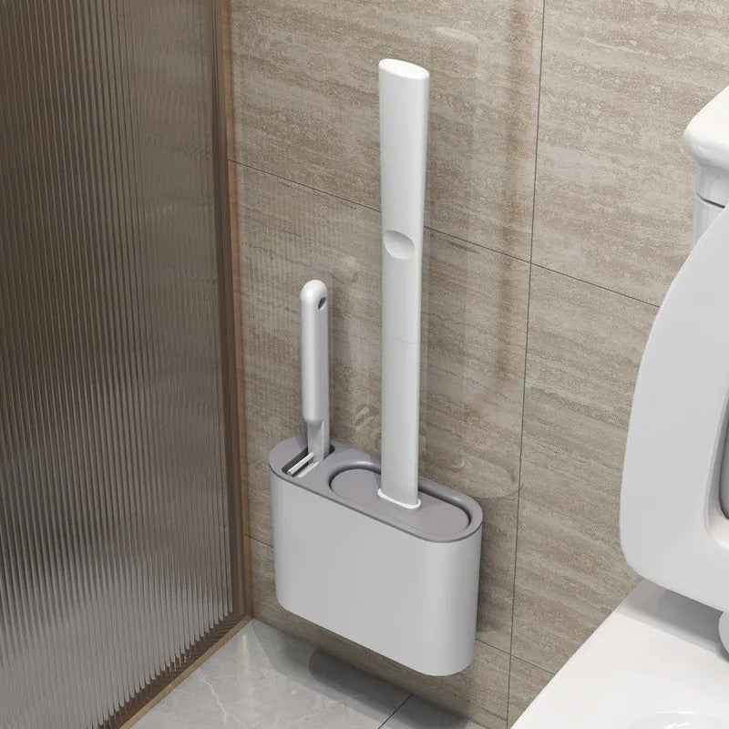 Mosrugs | Toilet Brush | Wall-Mounted, Hygienic Design with Durable Bristles for Complete Cleaning in Small Bathrooms