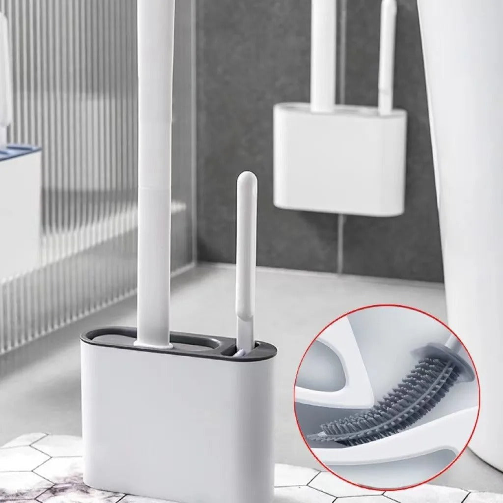 Mosrugs | Toilet Brush | Wall-Mounted, Hygienic Design with Durable Bristles for Complete Cleaning in Small Bathrooms