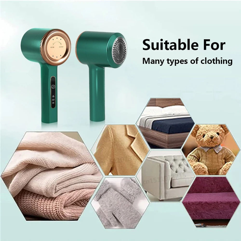 Mosrugs | Electric Lint Remover & Fabric Shaver | Rechargeable, Portable & Safe for All Fabrics, Ideal for Clothing and Upholstery Care