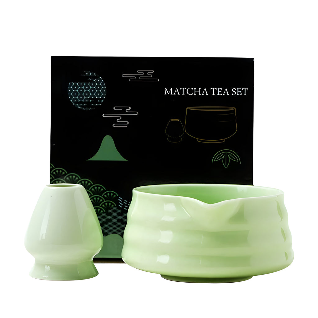 Mosrugs | Matcha Ceramic Set – Traditional Japanese Tea Set for Relaxing & Mindful Moments