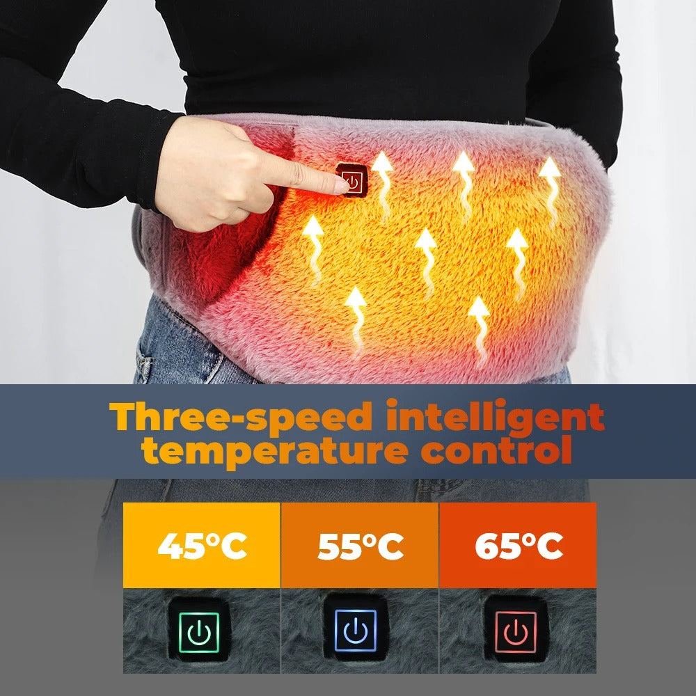Mosrugs | USB Rechargeable Hand & Waist Warmer | Soft Velvet, 3 Heat Settings & Portable for Home, Office & Outdoor Use