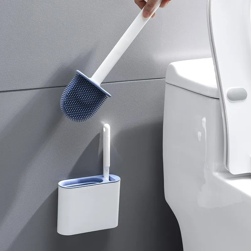Mosrugs | Toilet Brush | Wall-Mounted, Hygienic Design with Durable Bristles for Complete Cleaning in Small Bathrooms