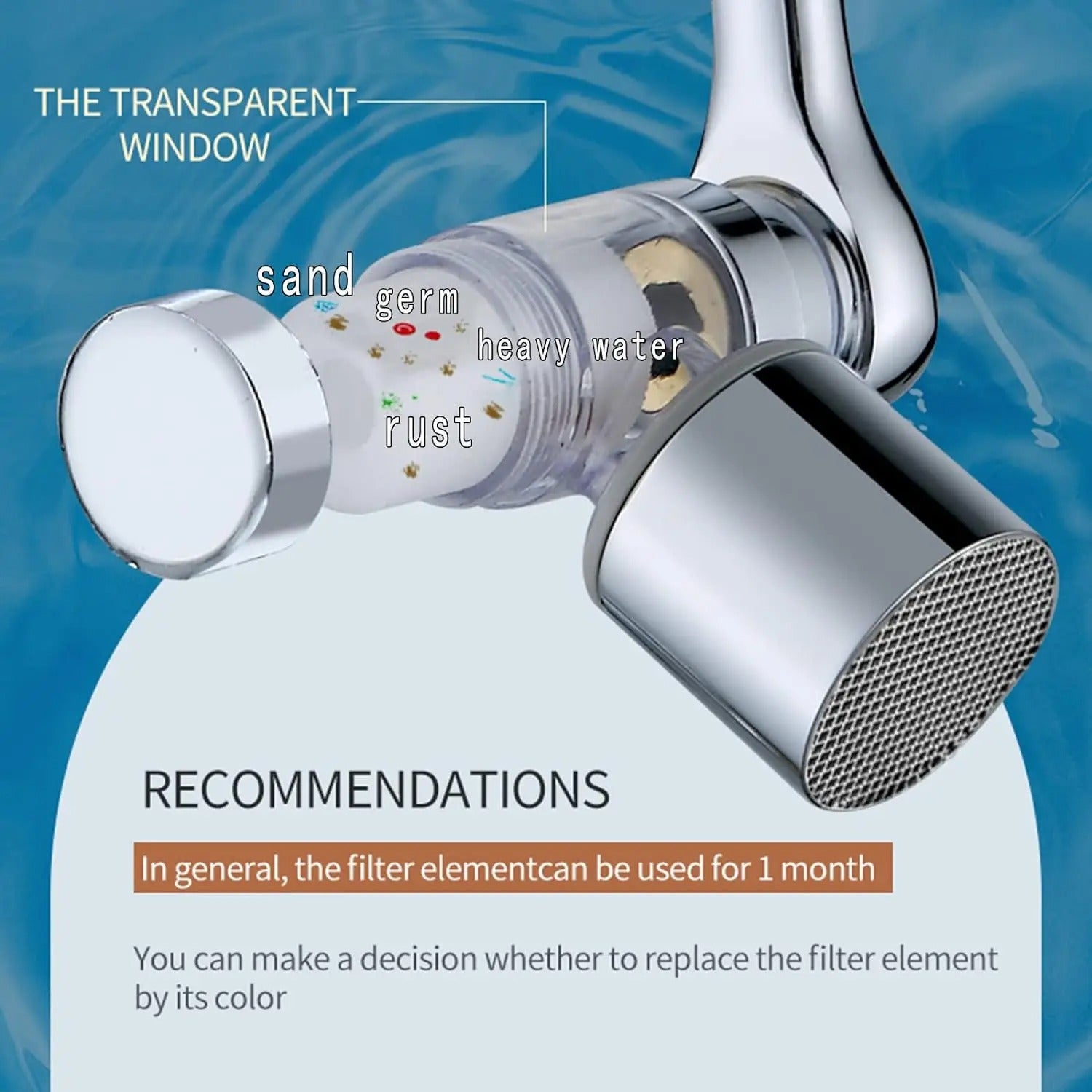 Mosrugs | Filtered Faucet Extender | 1080° Rotation, Dual Flow Modes & Built-In Filter for Cleaner Drinking Water