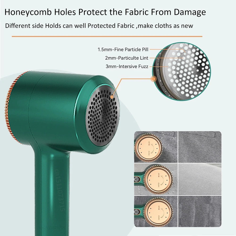 Mosrugs | Electric Lint Remover & Fabric Shaver | Rechargeable, Portable & Safe for All Fabrics, Ideal for Clothing and Upholstery Care