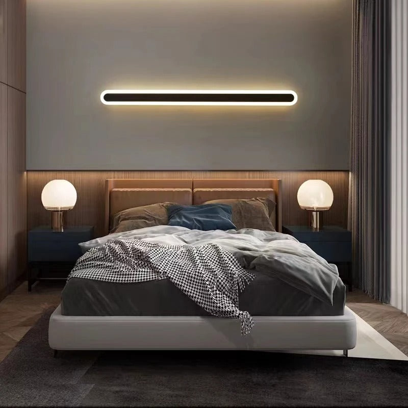 Mosrugs | Outdoor IP65 Waterproof Linear Wall Lamp | Minimalist Metal Design. Dimmable LED Options for Gardens & Patios