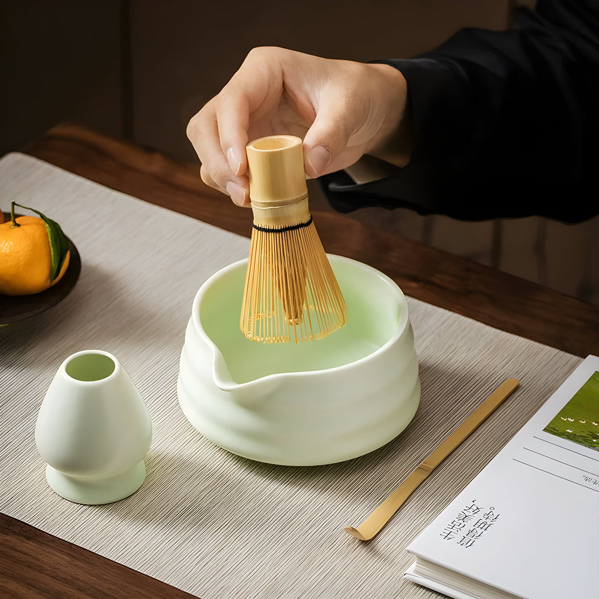 Mosrugs | Matcha Ceramic Set – Traditional Japanese Tea Set for Relaxing & Mindful Moments