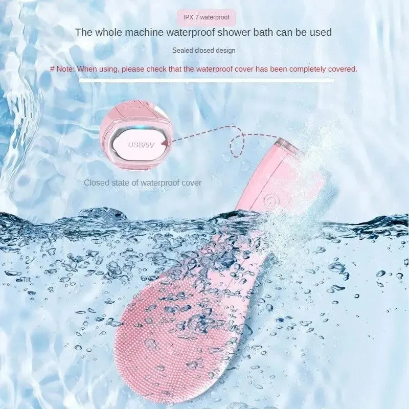Mosrugs | Electric Facial Cleansing Brush | Waterproof Silicone, Sonic Vibration Technology for Deep Pore Cleansing and All Skin Types