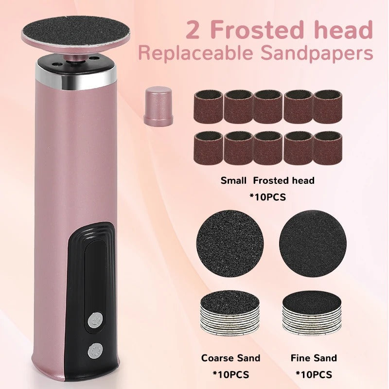 Mosrugs | 2-in-1 Electric Foot & Hand Care Tool | Callus Remover & Nail Polisher for At-Home Pedicures