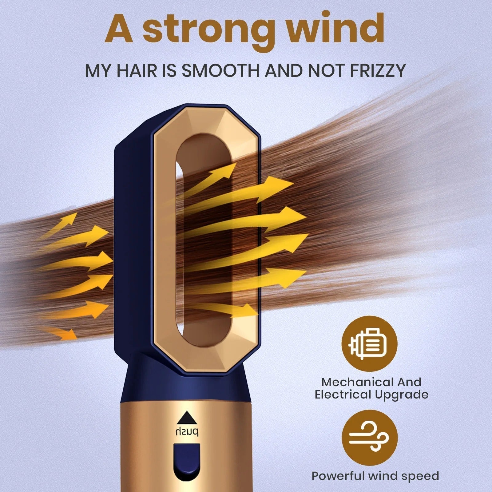 Mosrugs | Glossify 5-in-1 Hair Styler | 1000W Hot Air Brush with Ionic Technology