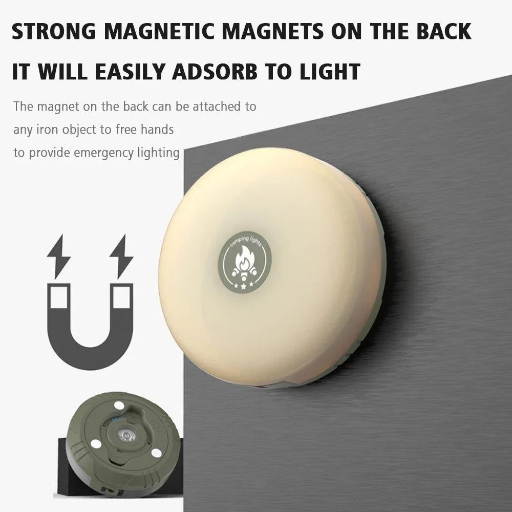 Mosrugs | CampBeam LED Outdoor String Lights – Rechargeable Waterproof Lights with Magnetic Hooks & 5 Lighting Modes