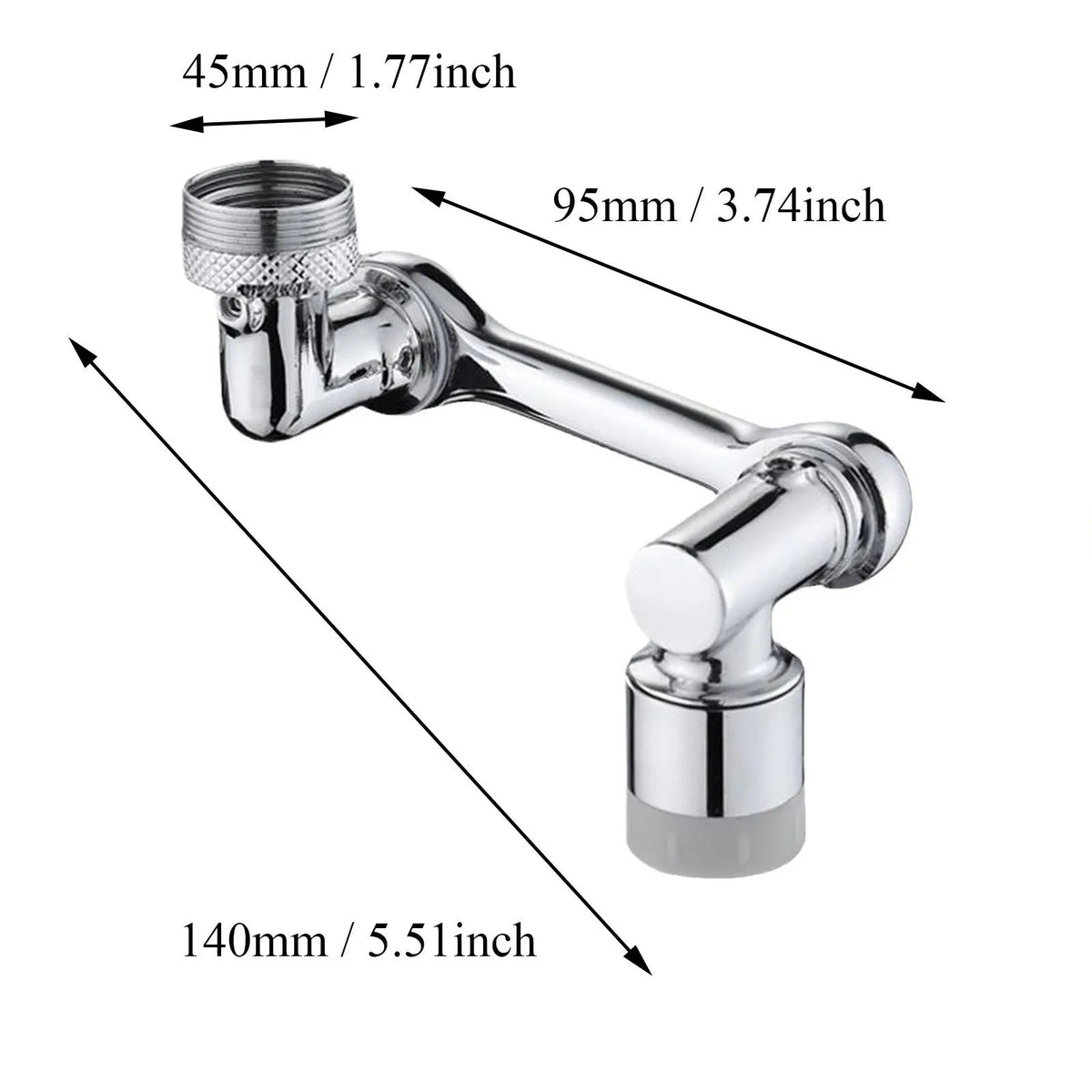 Mosrugs | Filtered Faucet Extender | 1080° Rotation, Dual Flow Modes & Built-In Filter for Cleaner Drinking Water