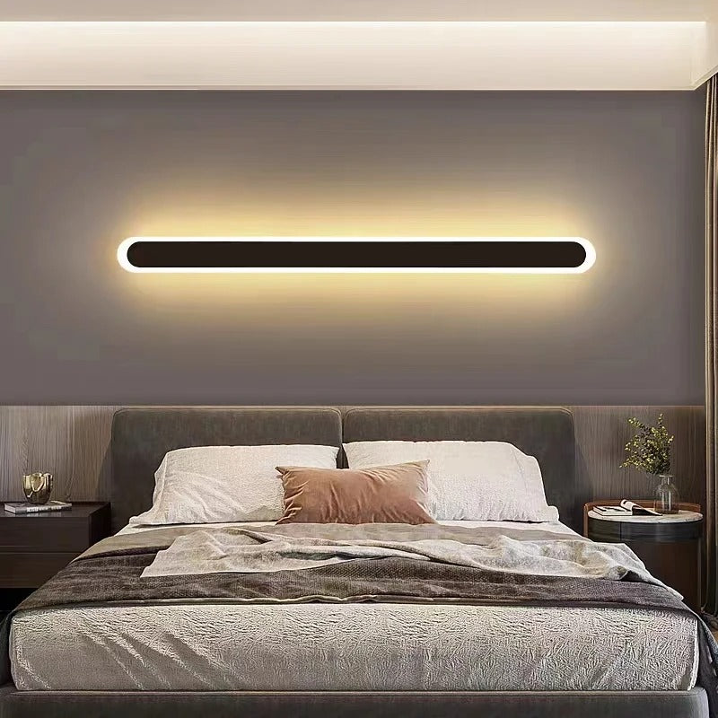 Mosrugs | Outdoor IP65 Waterproof Linear Wall Lamp | Minimalist Metal Design. Dimmable LED Options for Gardens & Patios