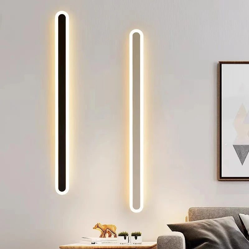 Mosrugs | Outdoor IP65 Waterproof Linear Wall Lamp | Minimalist Metal Design. Dimmable LED Options for Gardens & Patios