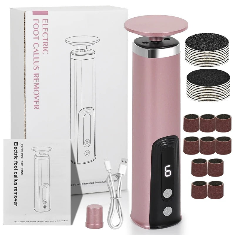 Mosrugs | 2-in-1 Electric Foot & Hand Care Tool | Callus Remover & Nail Polisher for At-Home Pedicures