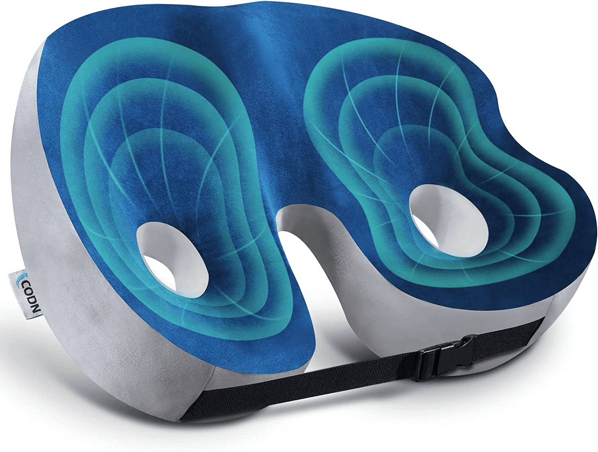 Mosrugs | Adjustable Memory Foam Sit Bone Relief Seat Cushion