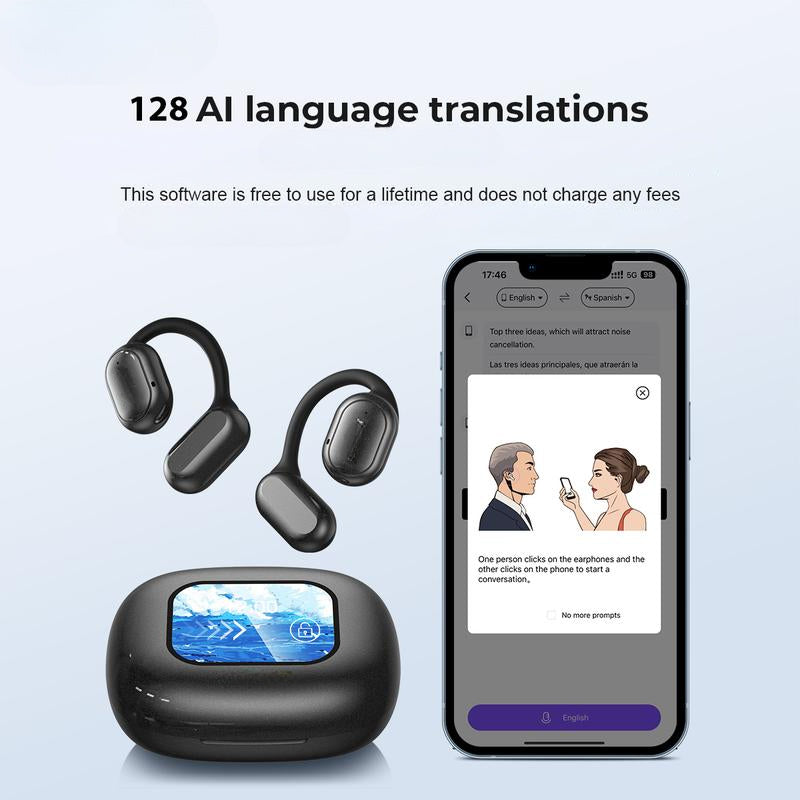 Mosrugs | SmartSpeak AI Translator Earbuds – Real-Time Language Translation, High-Fidelity Audio, Bluetooth 5.2